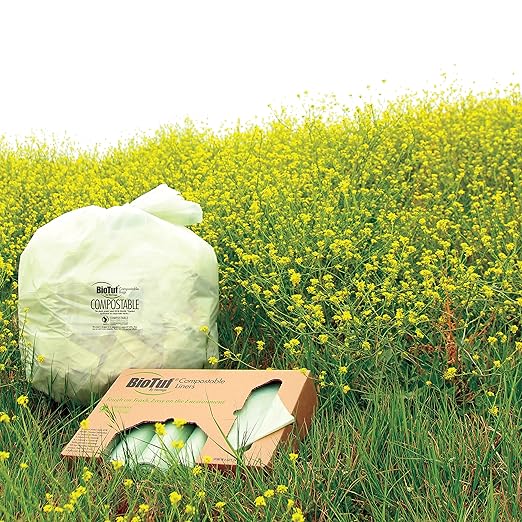 BioTuf 20-30 Gallon Can Liner by Heritage Bag Co. (125 Pack) 28x45 1.0mil Green