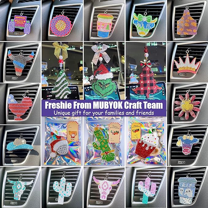 MUBYOK 5lb Premium Unscented Aroma Beads for DIY Car Freshies Eva Beads Bulk Supplies