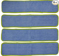 CleanAide Super Absorbent Microfiber Wet Mop Pad Refills with Hook &amp Loop Backing for Home &amp Commercial Use Washable &amp Reusable Pull Tab for Easy Removal Traps Dirt &amp Pet Hair 24