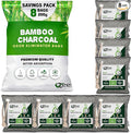 8 Bags x 200g Nature Fresh Activated Charcoal Odor Absorber Bamboo Charcoal Air Purifying Bag Odor Eliminator for Home Car Cigarette Smoke Dog Cat Shoes