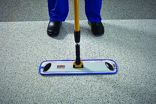 Rubbermaid Commercial Products HYGEN Microfiber Quick-Connect Mop Frame - 36 Inch Silver for Janitorial/Professional/Industrial Heavy-Duty Floor Cleaning/Mopping/Dusting Plastic