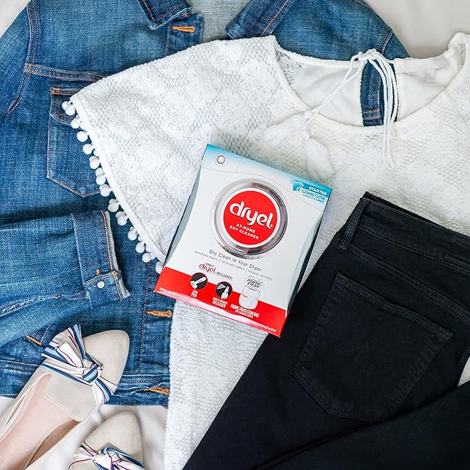 Dryel At-Home Dry Cleaner Refill Kit Includes Dry Cleaning Cloths and To-Go Stain Removal Pen - 10 Load Capacity