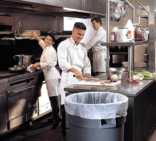 AccuFit 55 Gallon Can Liner by Heritage Bag Co. (100 Pack) 40x53 1.3mil Clear