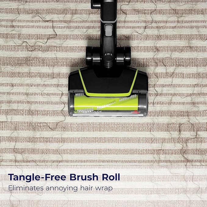 Bissell PowerGlide Slim Corded Vacuum Powerful Pet Hair Pickup on Carpet &amp Hard Floors Lightweight Swivel Steering 3-in-1 Capabilities with Dusting &amp Crevice Tool XL Tank 3070 Black &amp